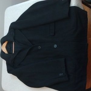 Axist XL Black Wool Blend Winter Coat/Peacoat